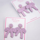 The Berkeley Bow Earring in Light Purple