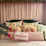 Preppy Needlepoint Pillow