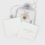 Classic bee hanging ornament, sapphire